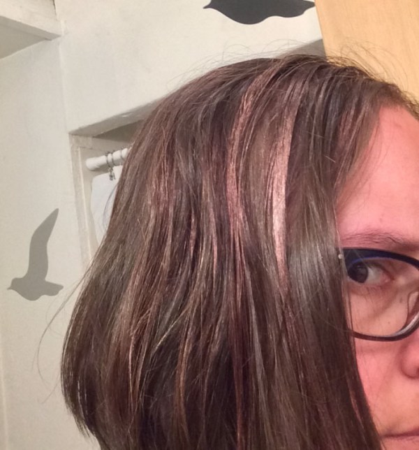 trying hair makeup in my hair