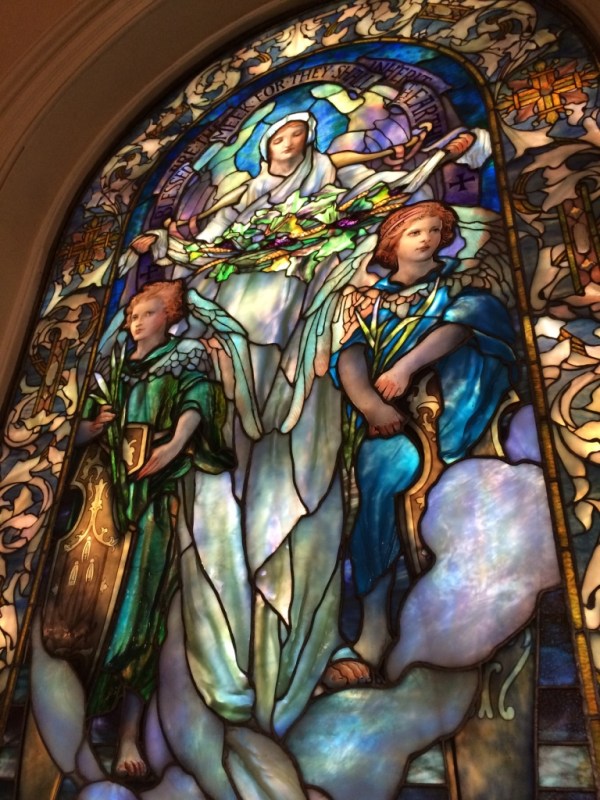 Tiffany window at Arlington Street Church