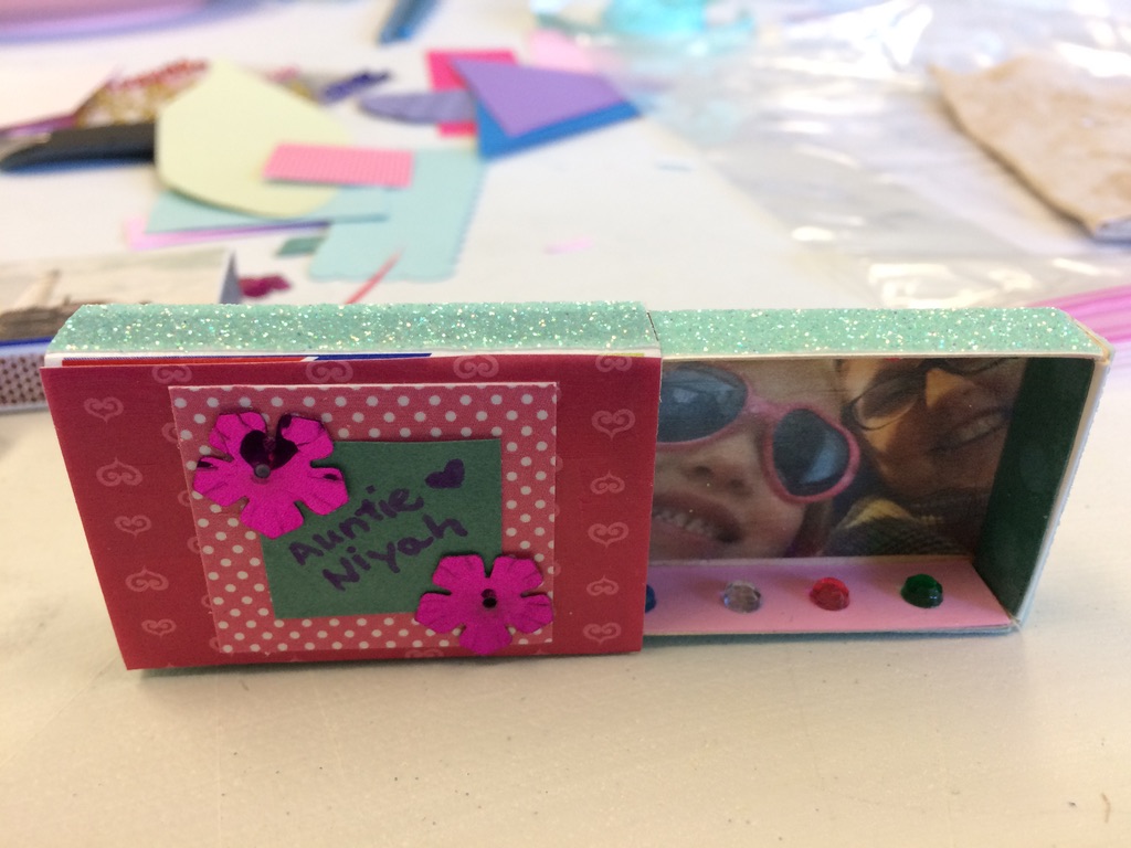 matchbox art at Eliot School