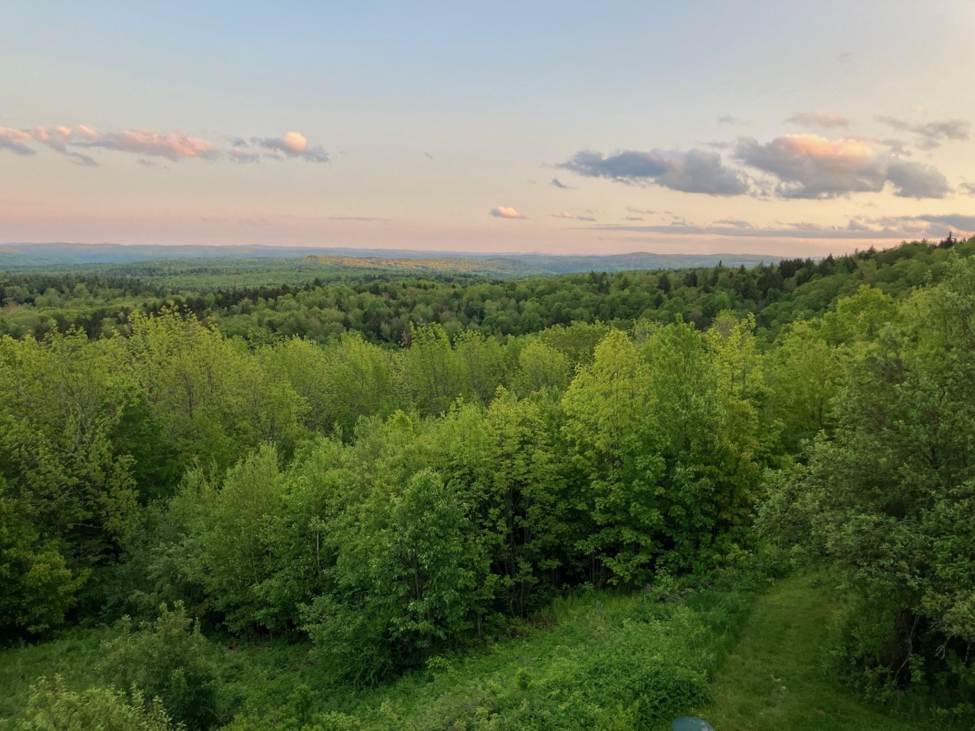 Vermont mountains at sunset